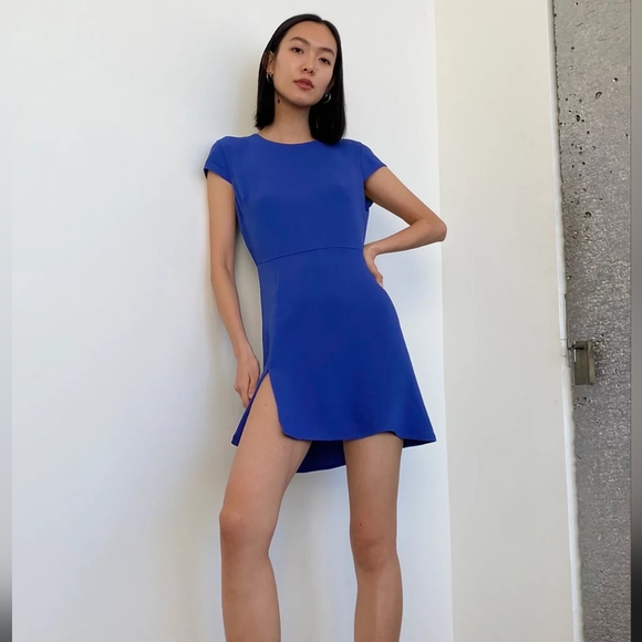 NWOT Aritzia Blue Mini Dress Size 4 - Picture 1 of 6
